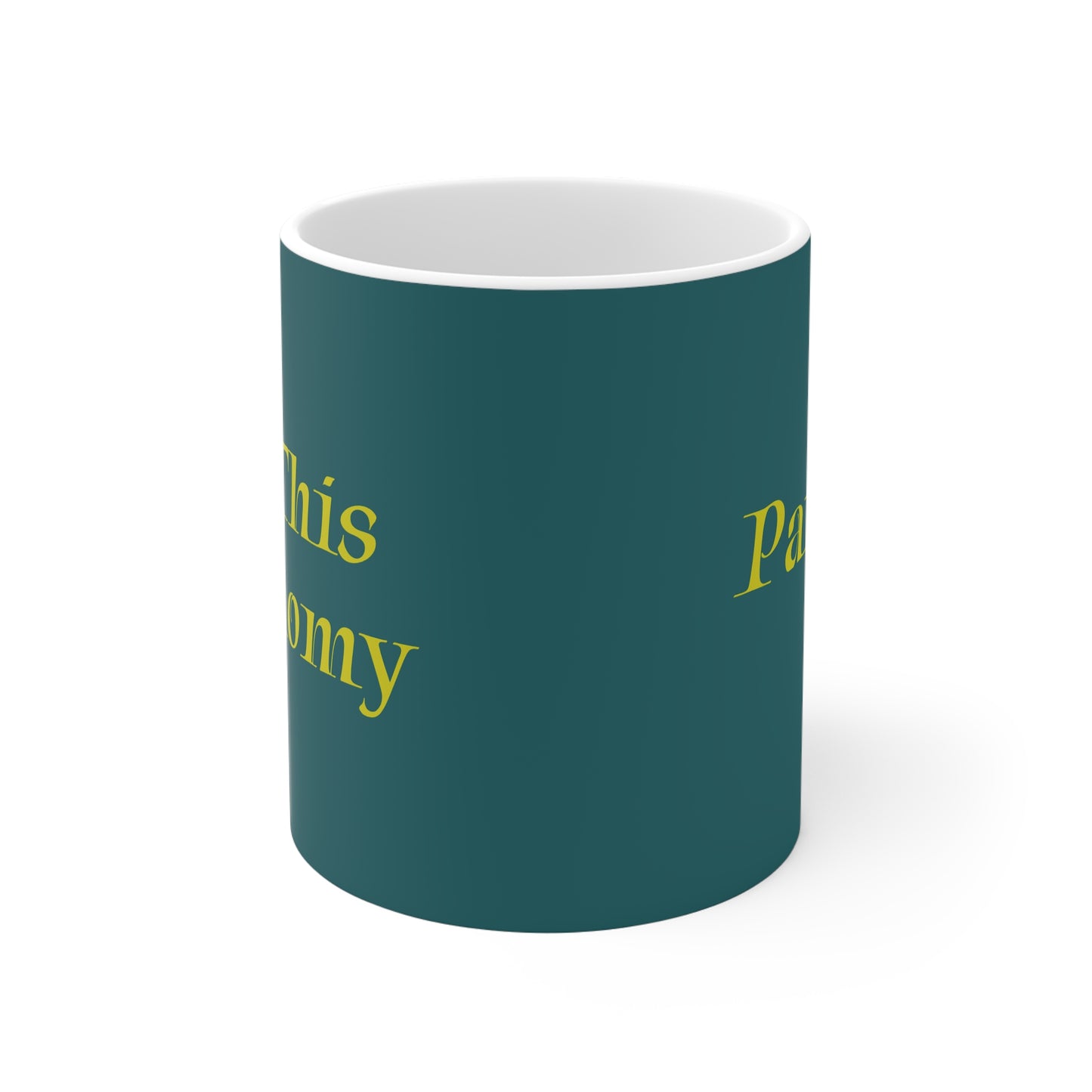 "Panic? In This Economy?" Mug | Anxiously Ever After