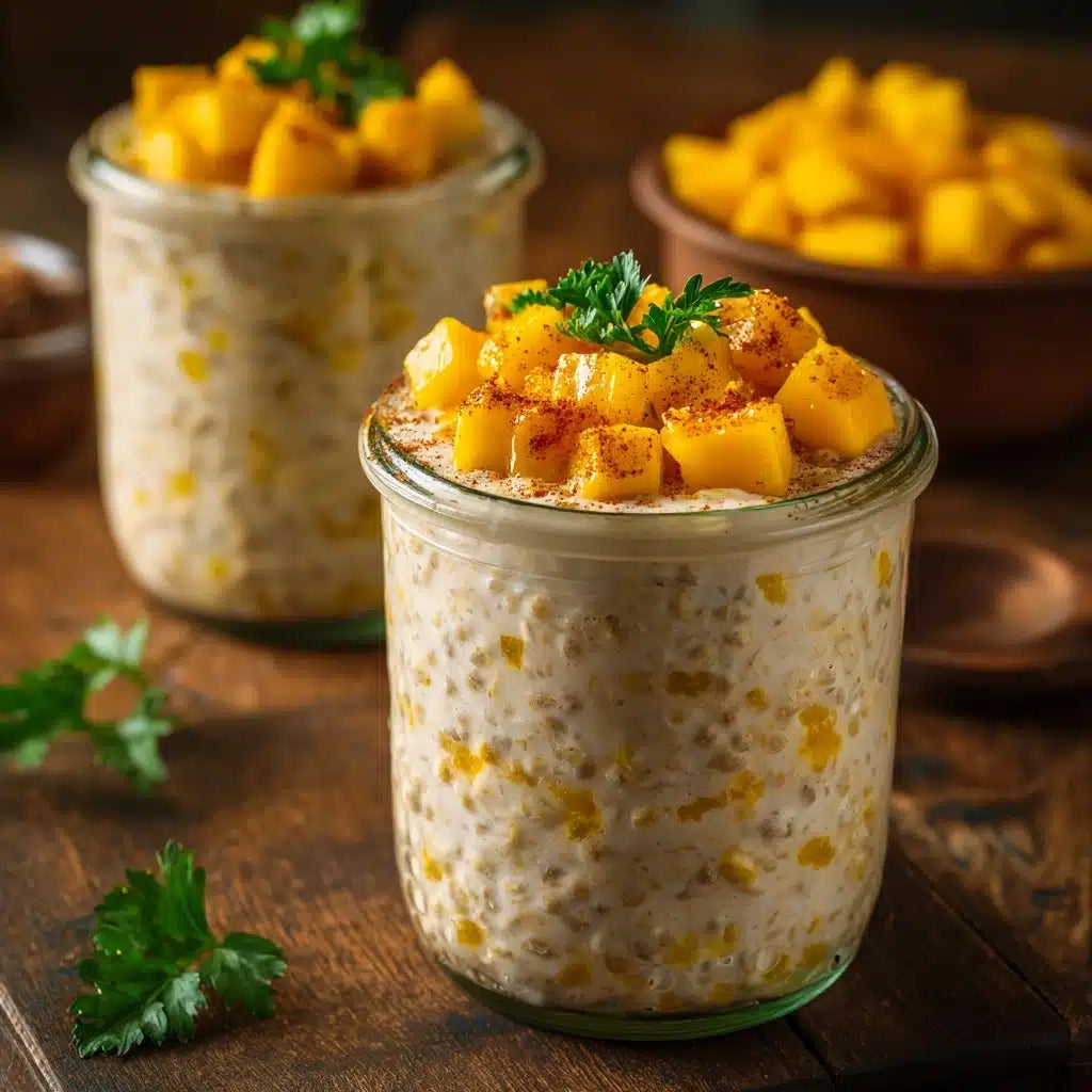 Mango Lassi Overnight Oats