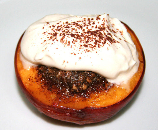 Baked Peaches with Ginger & Amaretti