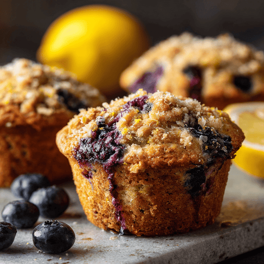 Blueberry & Lemon Oat Muffins