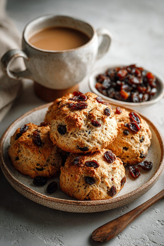 Cinnamon & Raisin Oat Scones