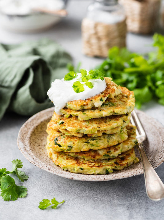 Courgette & Oat Breakfast Fritters