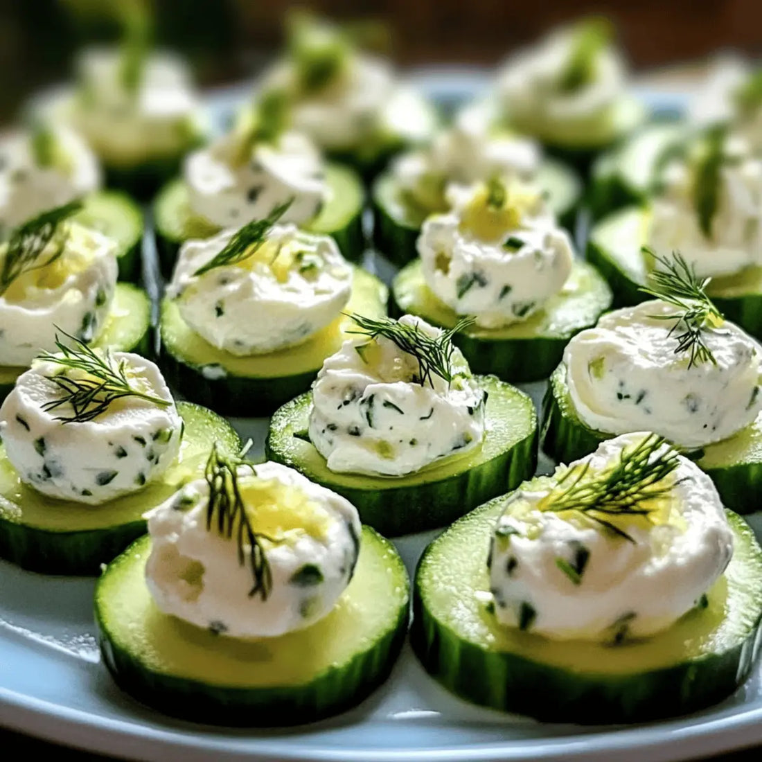 Cream Cheese & Cucumber Stacks