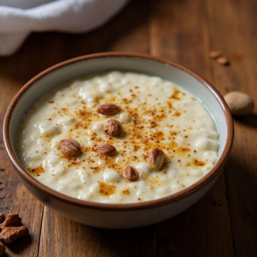 Creamy Vanilla & Cardamom Rice Pudding