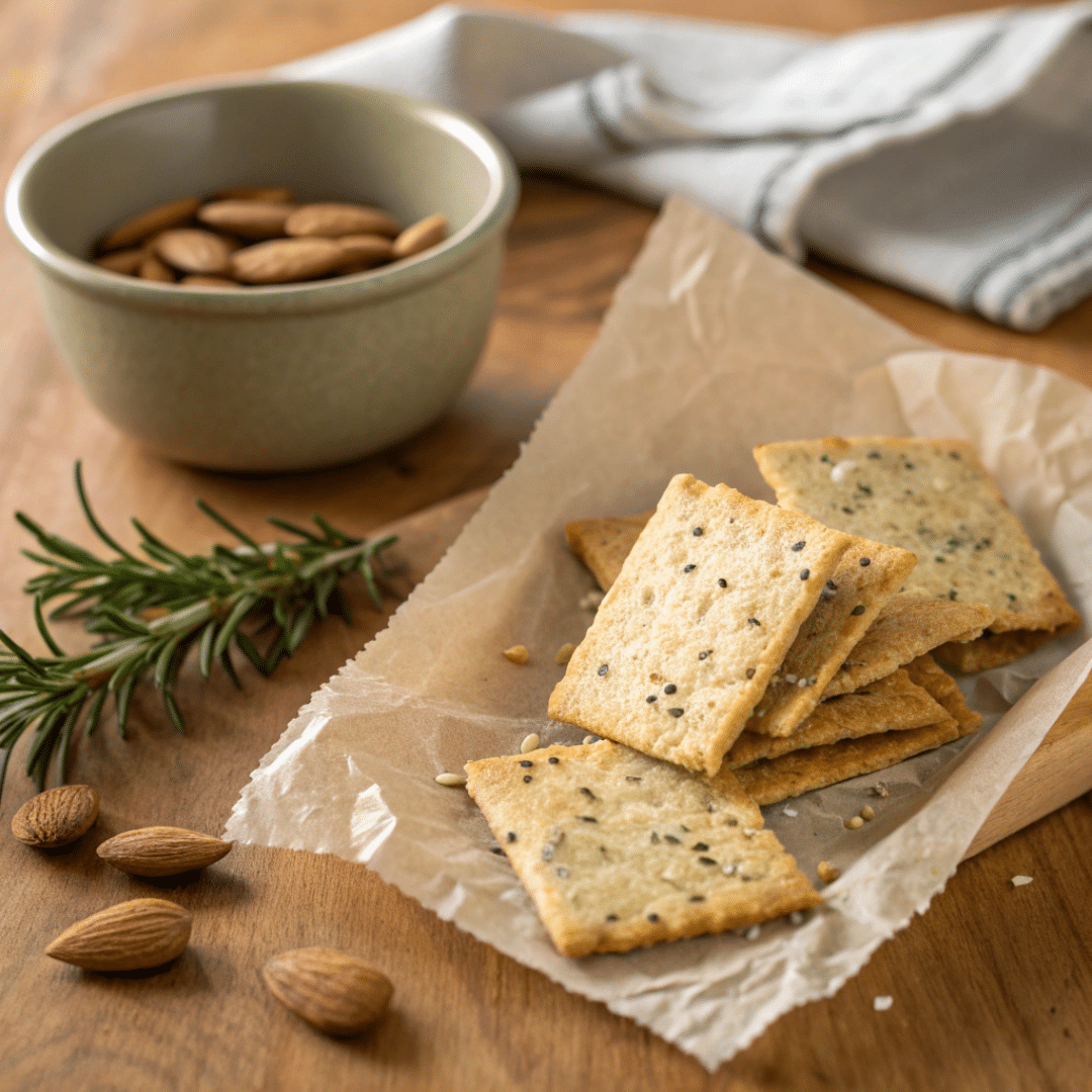 Almond & Rosemary Crackers (Grain-Free)