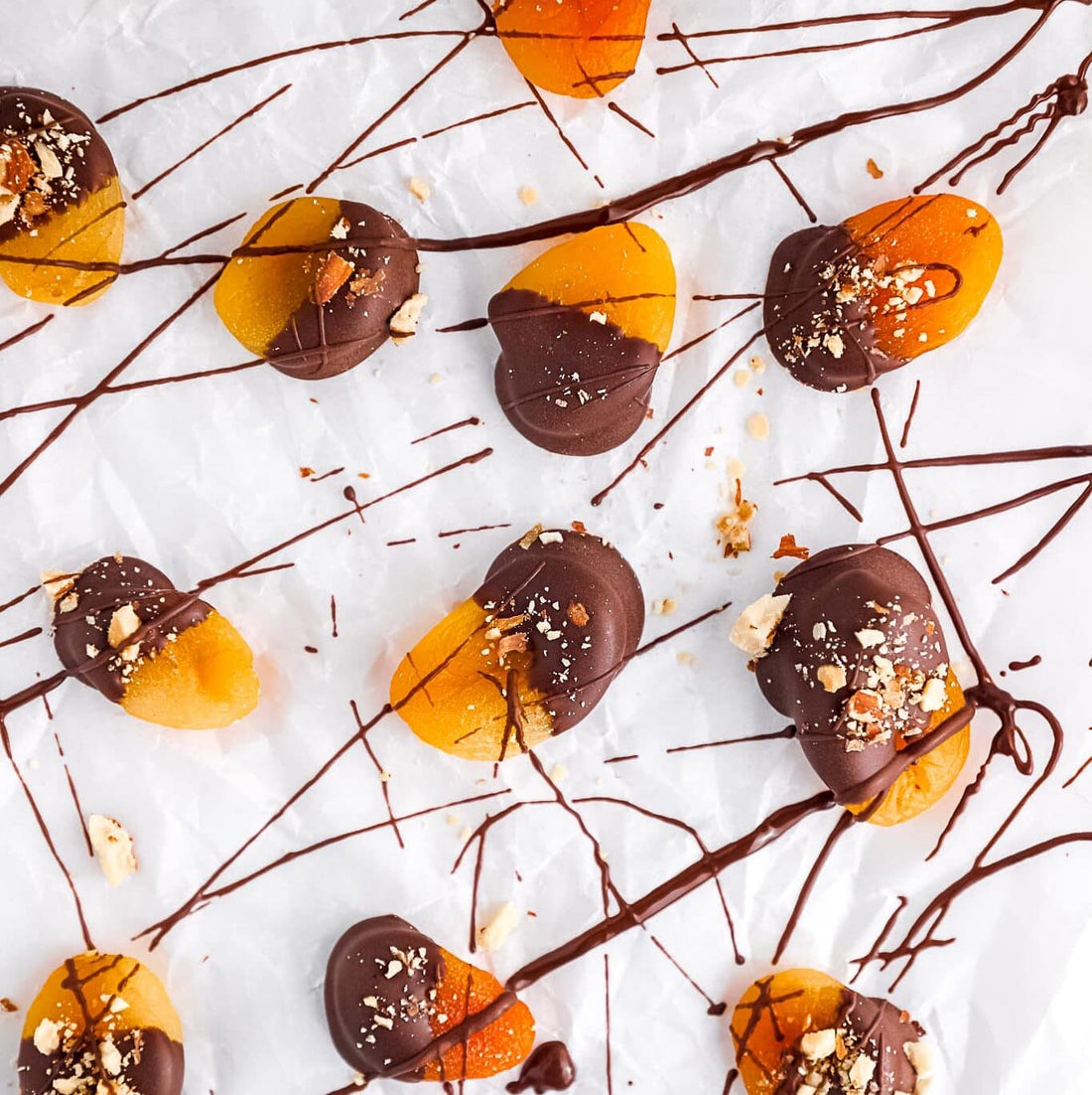 Dark Chocolate Dipped Dried Apricots