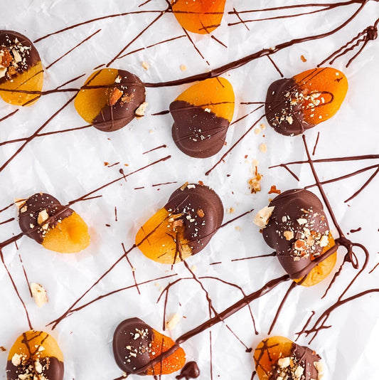 Dark Chocolate Dipped Dried Apricots