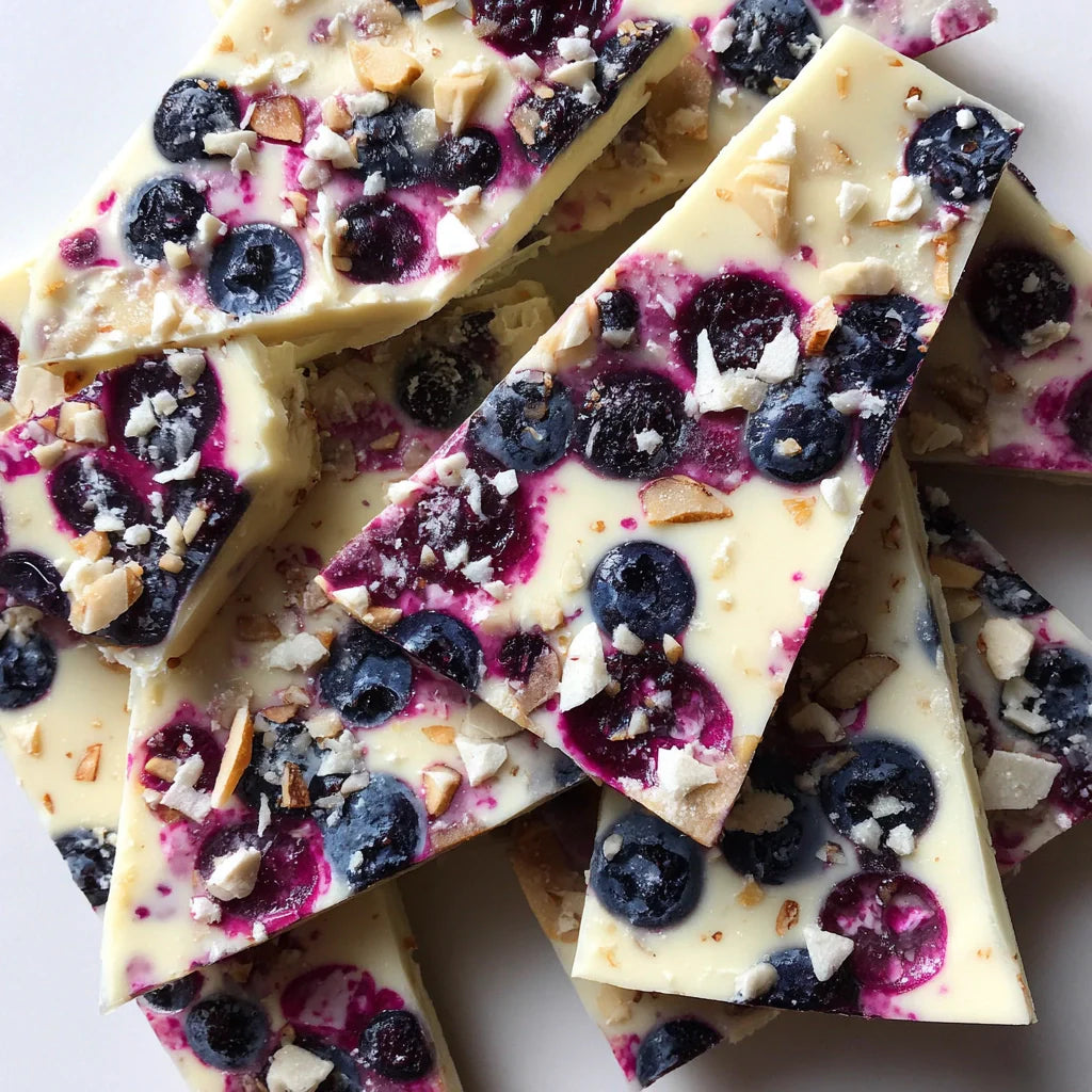 Frozen Kefir Bark with Blueberries & Almonds