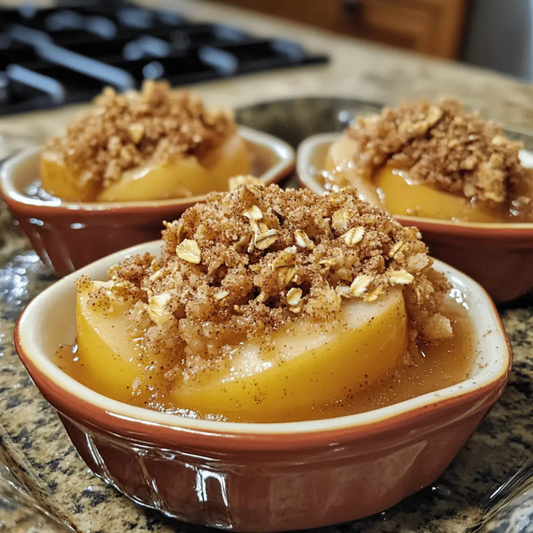 Gentle Baked Cinnamon Apples with Oat Crumble