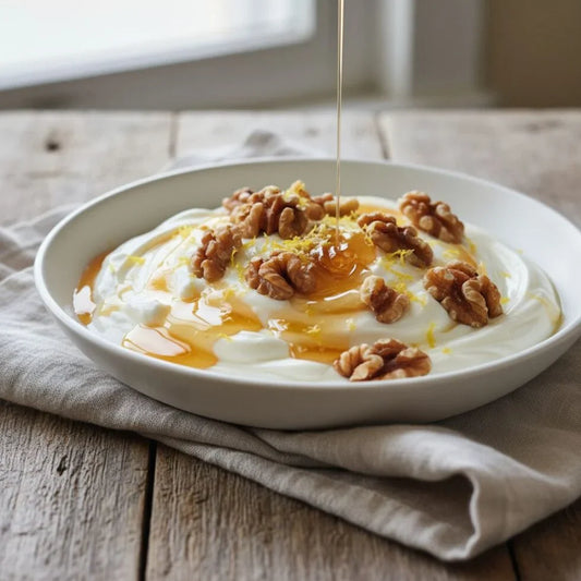 Greek Yoghurt, Walnut & Honey Bowl