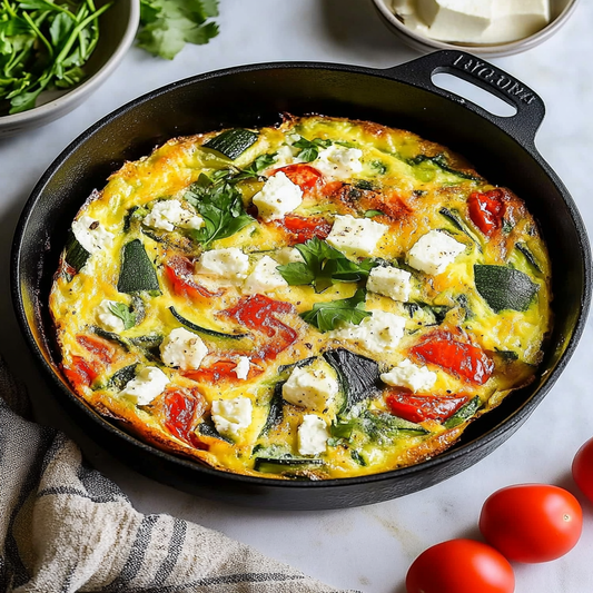 Roasted Vegetable & Feta Frittata