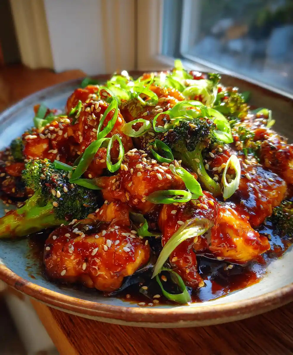 Miso-Glazed Chicken with Stir-Fried Greens