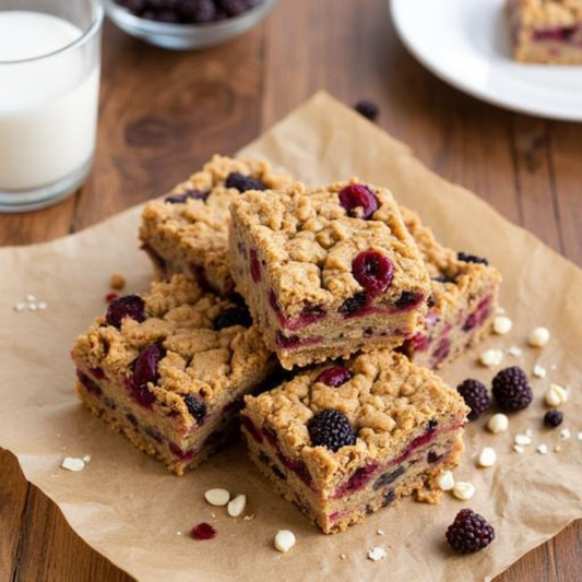 Peanut Butter & Berry Oat Bars