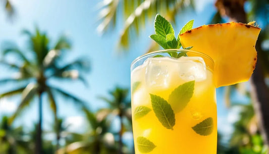 Minty Green Tea & Pineapple Cooler