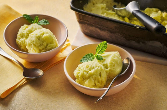 Pineapple & Mint Sorbet (No Ice Cream Maker)