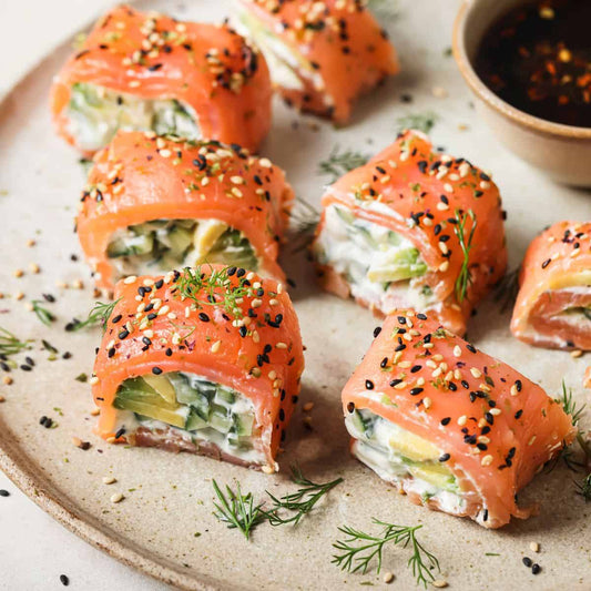 Smoked Salmon & Avocado Roll-Ups