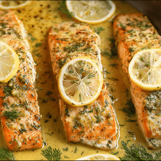 Simple Baked Salmon with Lemon & Dill