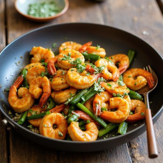 Simple Prawn & Courgette Stir-Fry