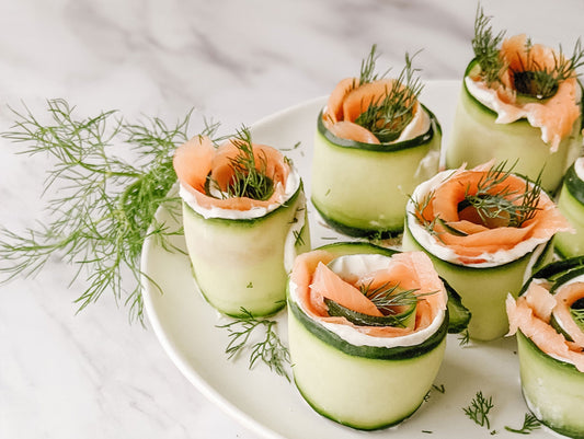 Smoked Salmon & Cucumber Rolls