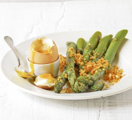 Soft-Boiled Eggs with Asparagus Soldiers