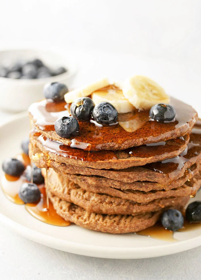 Spiced Buckwheat & Banana Pancakes