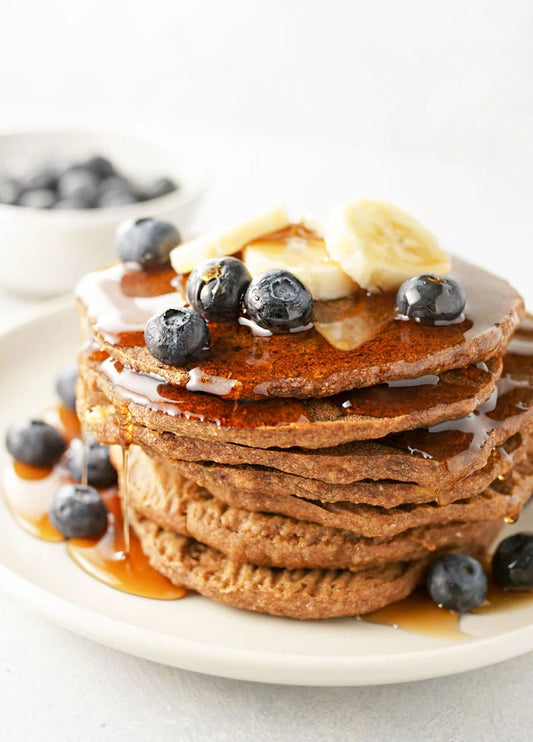 Spiced Buckwheat & Banana Pancakes