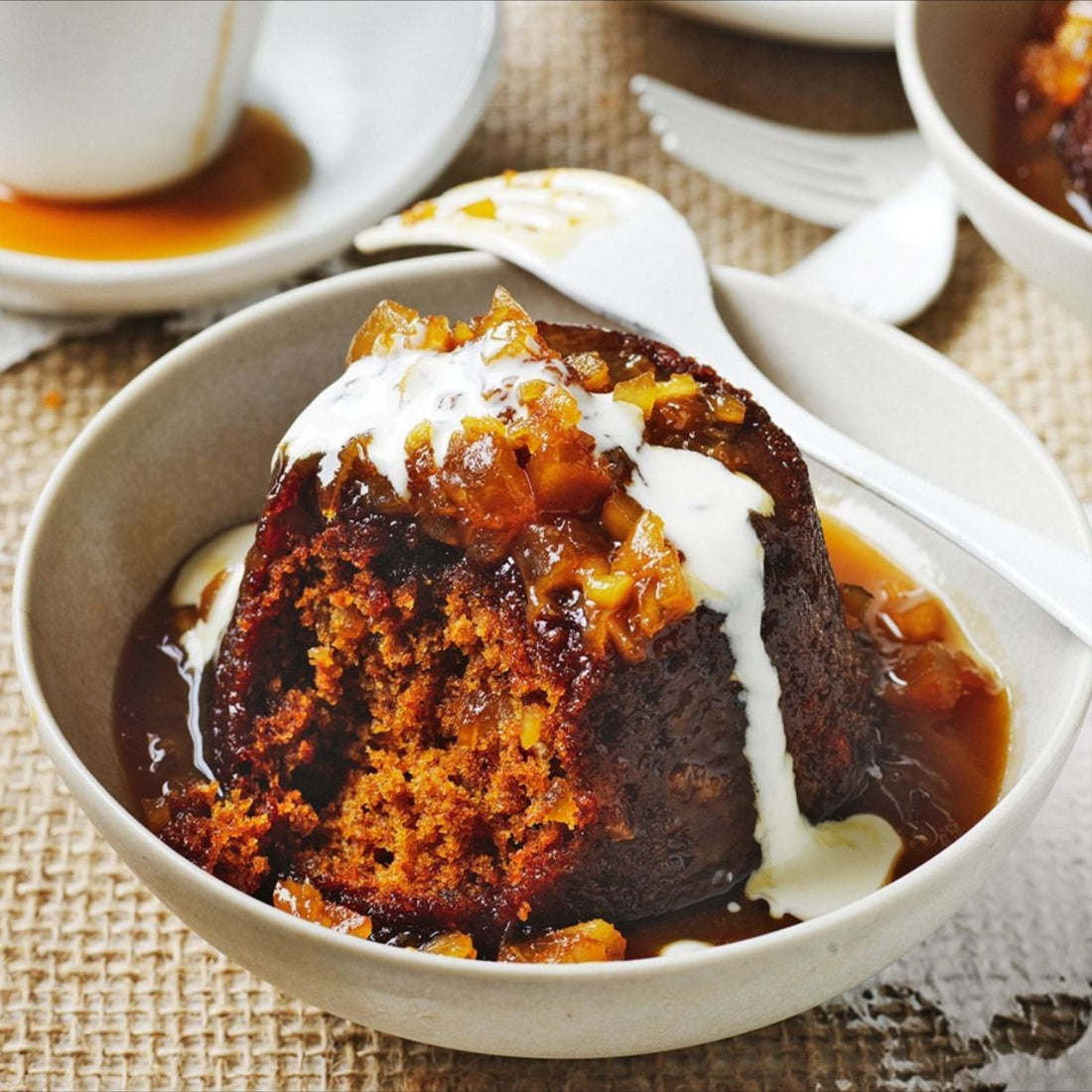 Sticky Ginger & Date Pudding