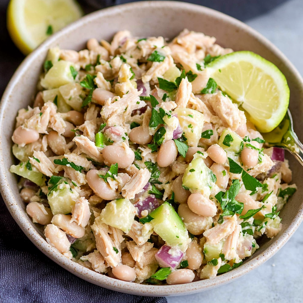 Tuna & White Bean Salad with Lemon & Parsley
