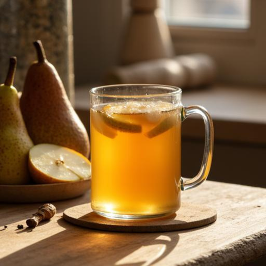 Warm Pear & Ginger Infusion