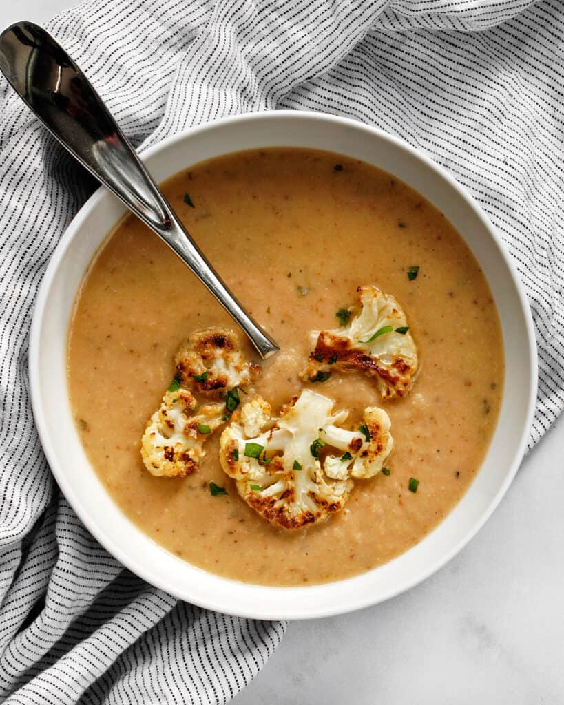 Roasted Cauliflower & Tahini Soup
