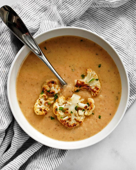 Roasted Cauliflower & Tahini Soup
