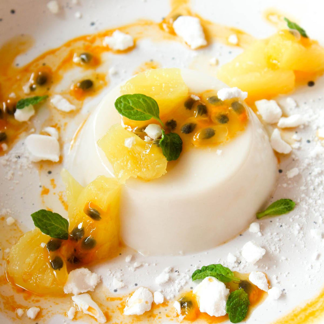 Coconut & Passion Fruit Panna Cotta (Dairy-Free)