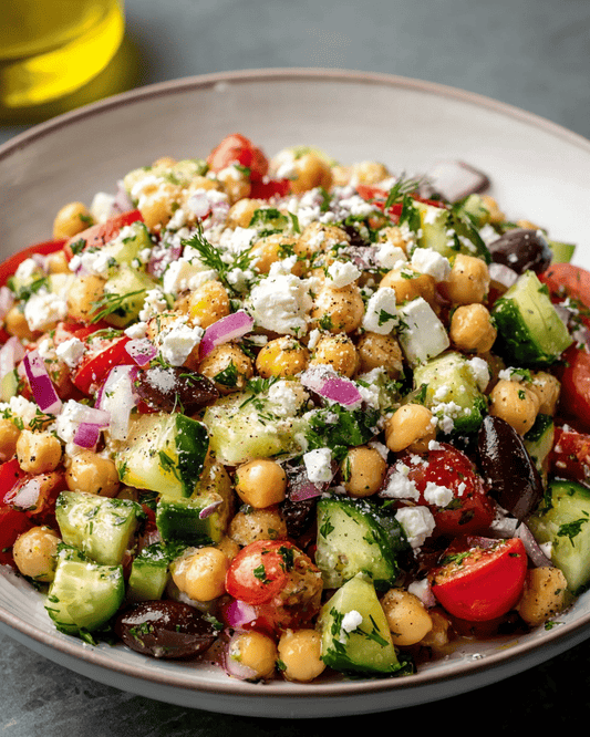 Mediterranean Chickpea & Feta Bowl