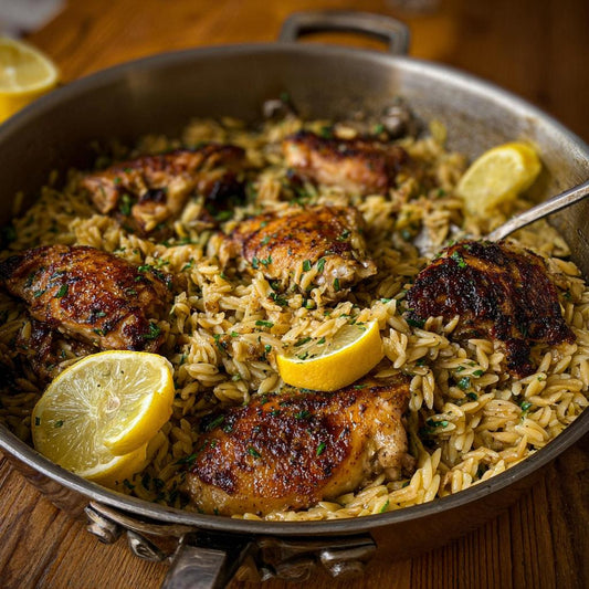 One-Pot Lemon & Herb Chicken with Orzo