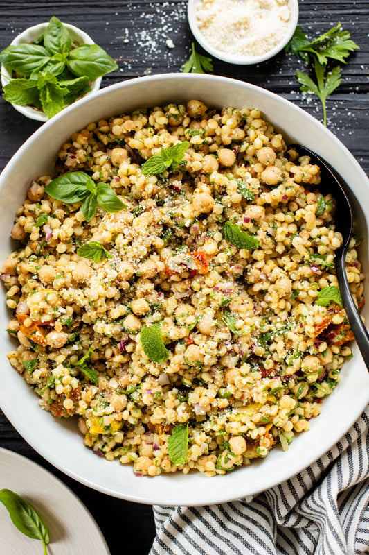 Couscous with Lemon, Herbs & Chickpeas
