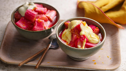 Baked Rhubarb with Orange & Ginger