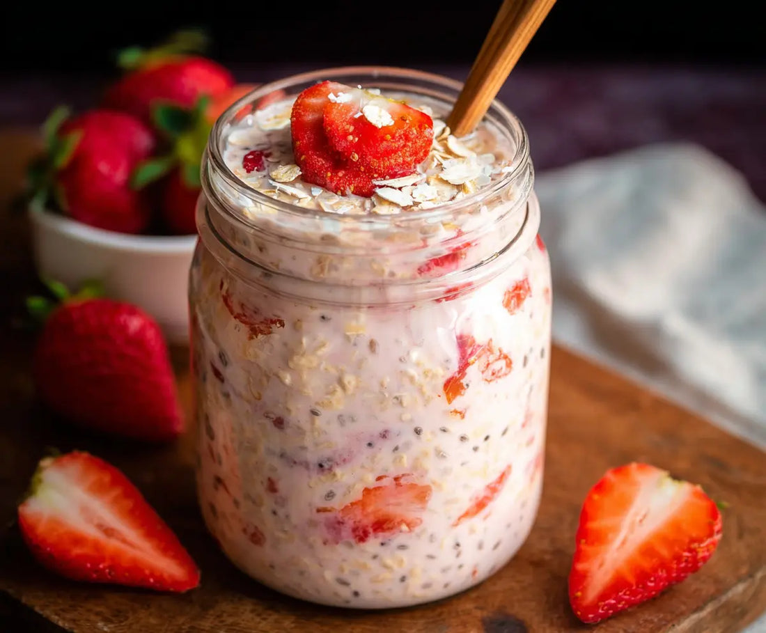 Strawberry & Rose Overnight Oats