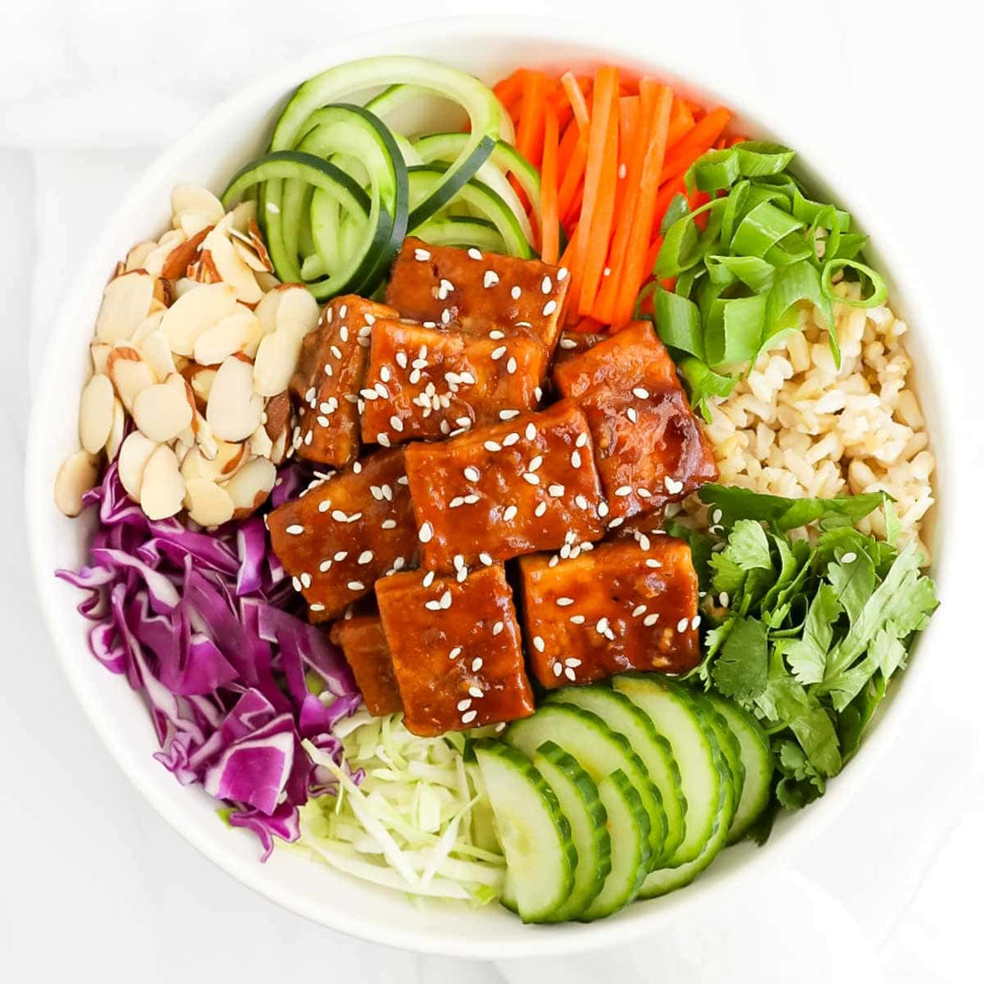 Smoked Tofu & Sesame Rice Bowl