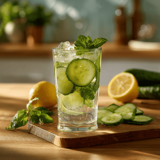 Iced Mint & Cucumber Water
