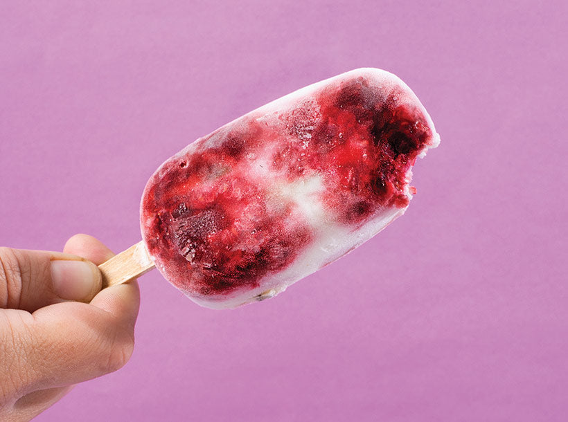 Raspberry & Coconut Ice Lollies