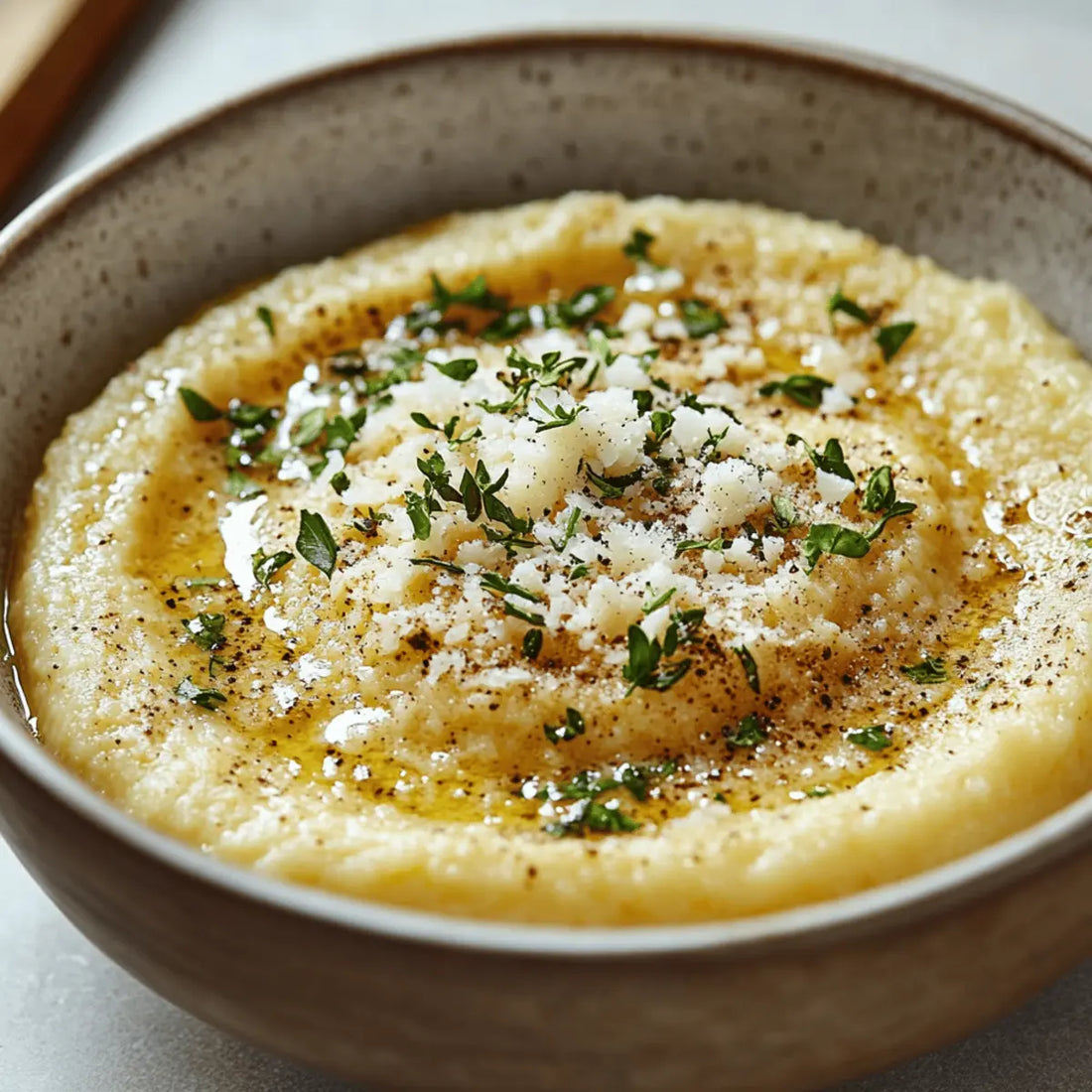 Instant Polenta with Parmesan & Olive Oil