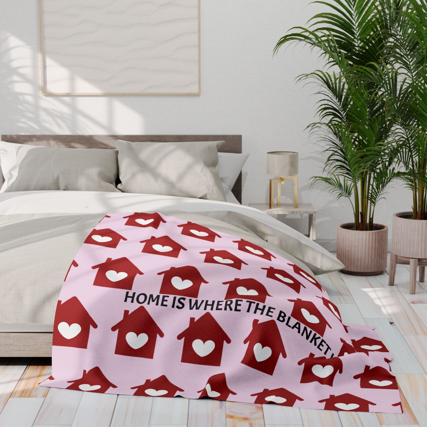 "Home Is Where the Blanket Is" Blanket | Anxiously Ever After
