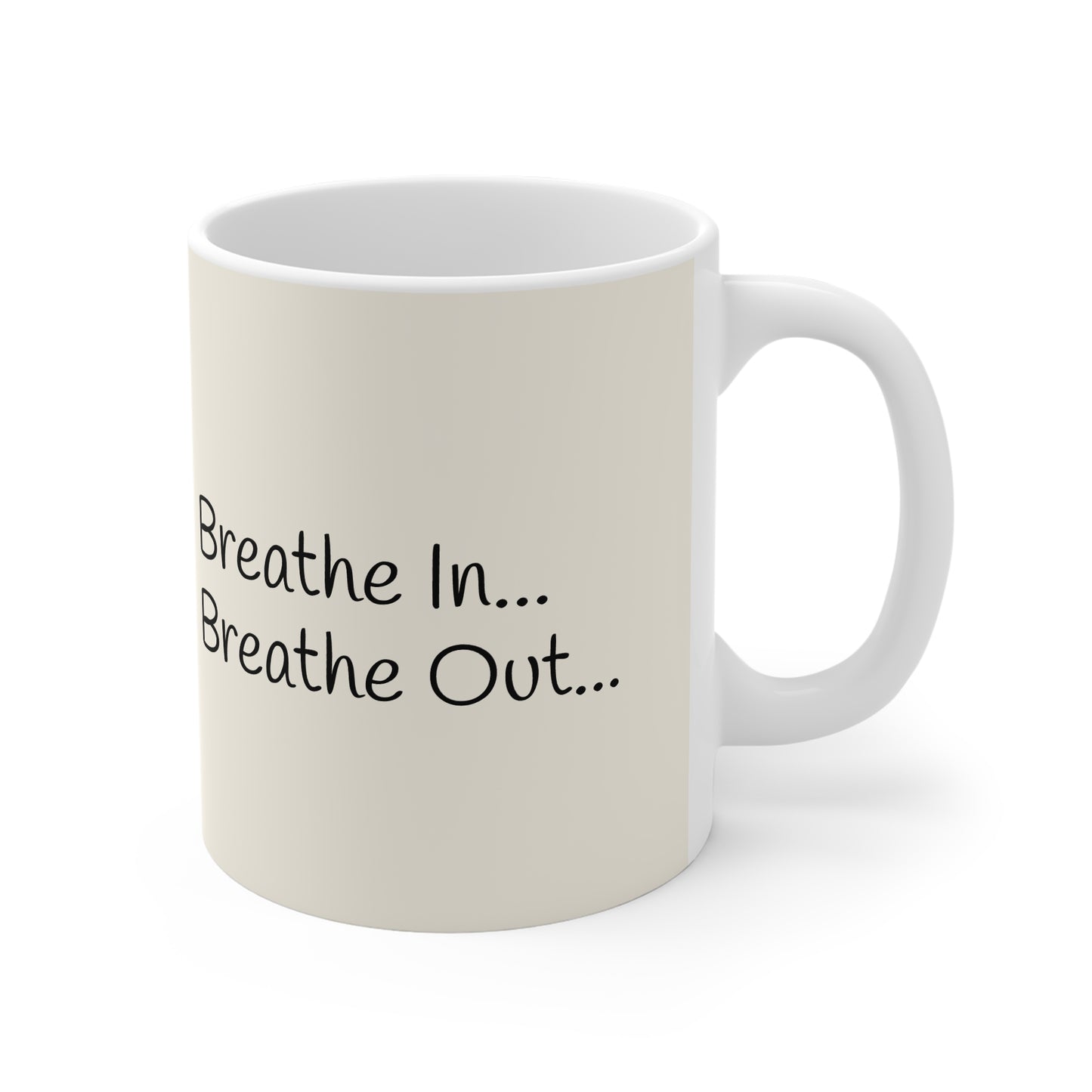 "Breathe In, Breathe Out, Sip." Mug | Anxiously Ever After