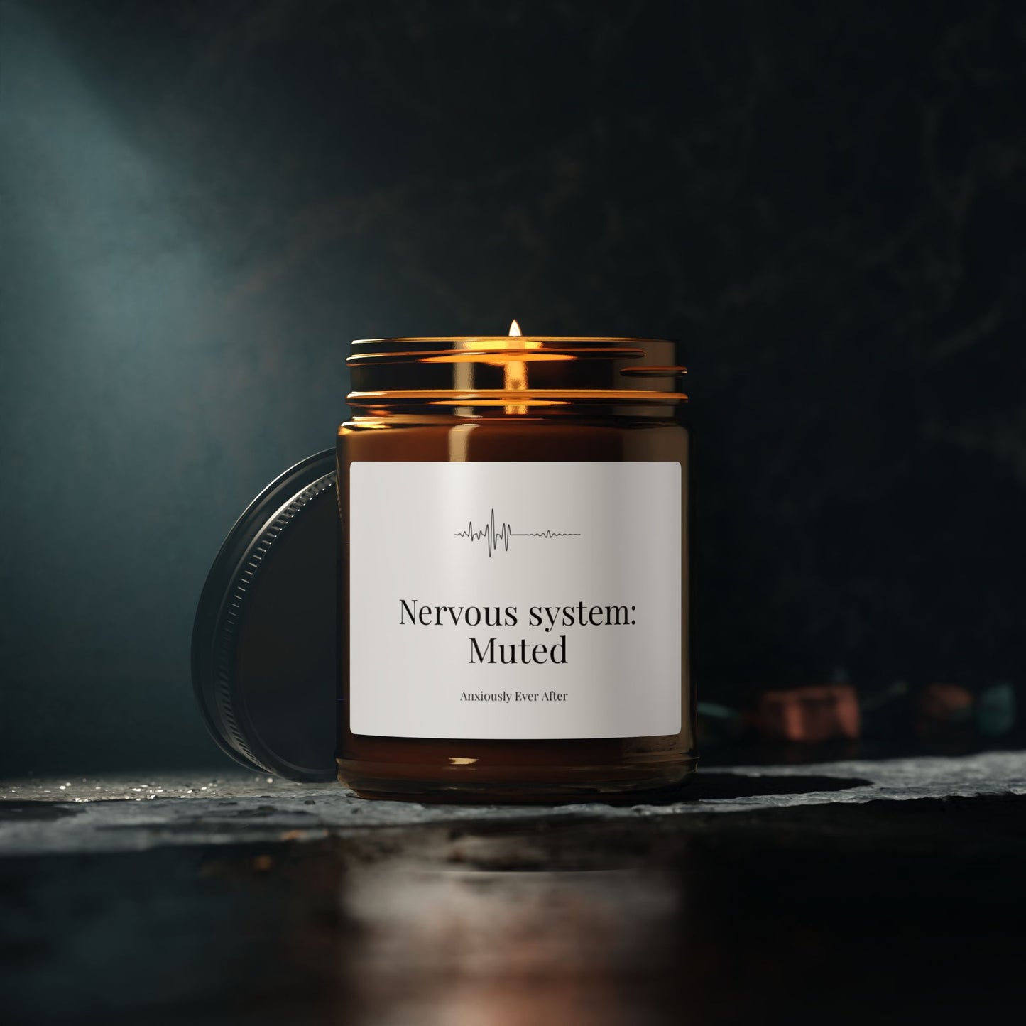 "Nervous System: Muted" Soy Wax Candle | Anxiously Ever After