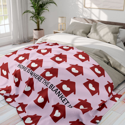 "Home Is Where the Blanket Is" Blanket | Anxiously Ever After