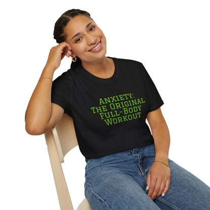 "Anxiety: The Original Full-Body Workout" T-Shirt | Anxiously Ever After