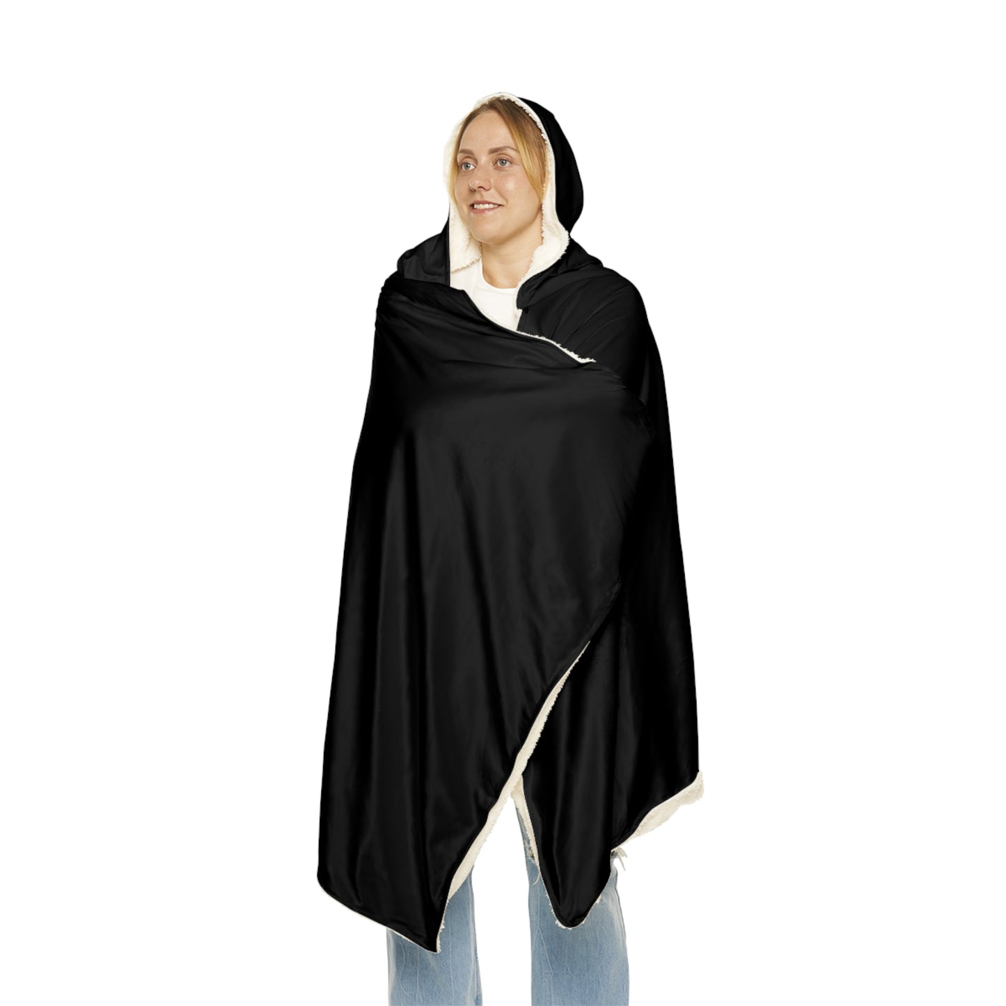 Anxiously Ever After Logo Snuggle Blanket with Hood | The Wearable Safe Space