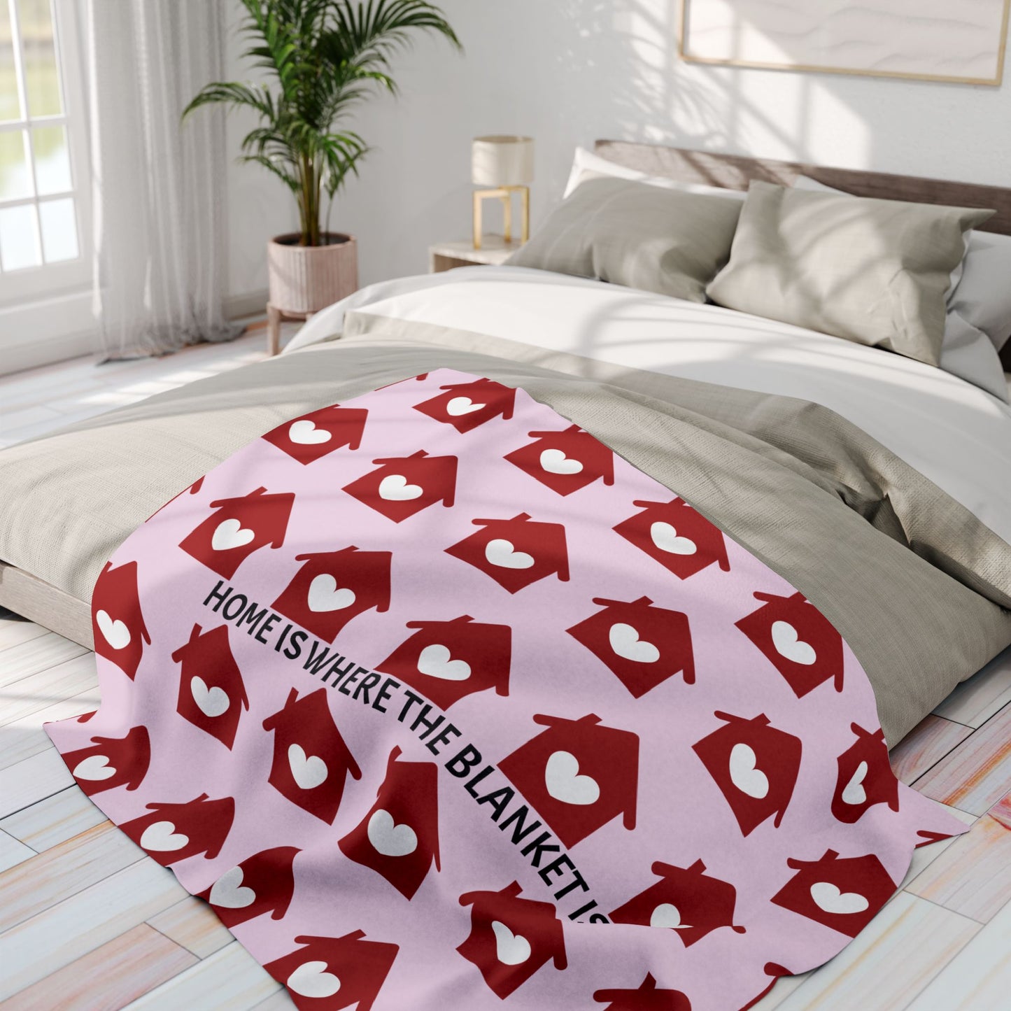 "Home Is Where the Blanket Is" Blanket | Anxiously Ever After