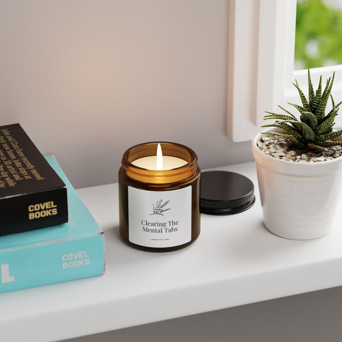 "Clearing the Mental Tabs" Soy Wax Candle | Anxiously Ever After
