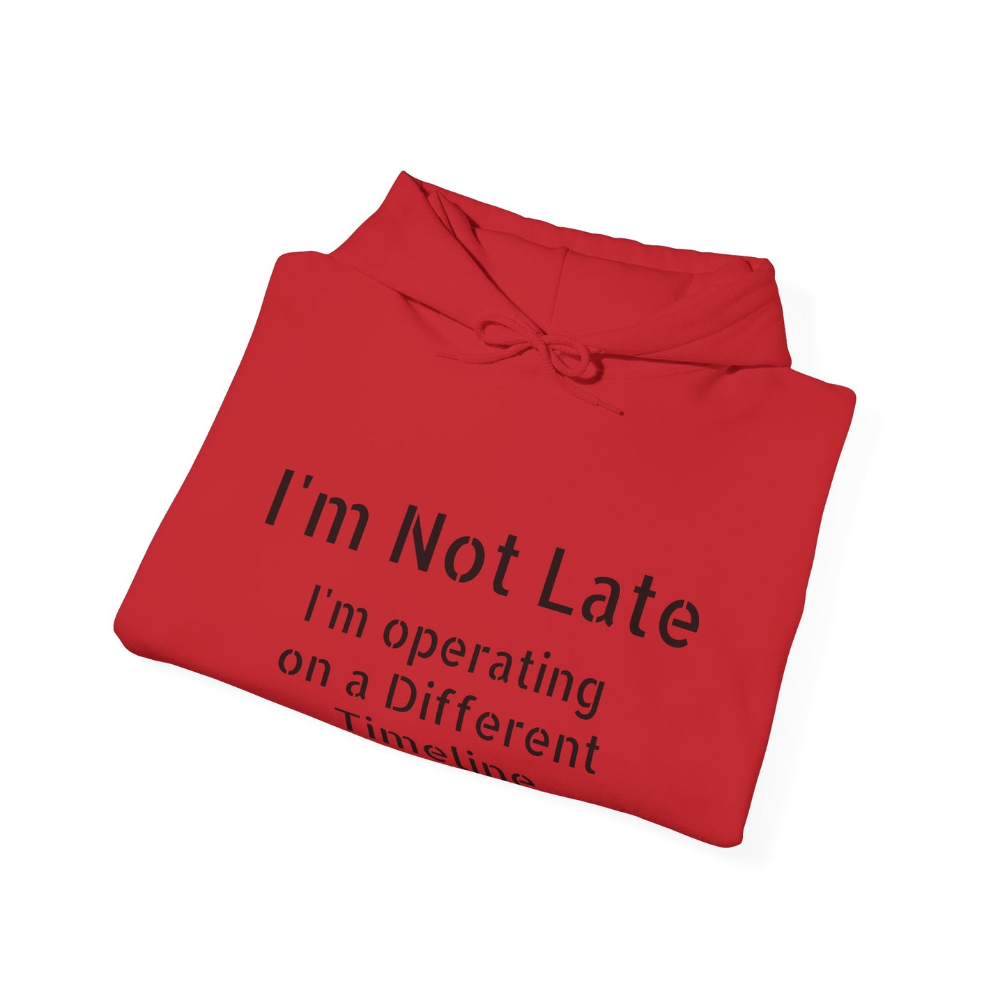 "I'm Not Late, I'm On a Different Timeline" Hoodie | Anxiously Ever After